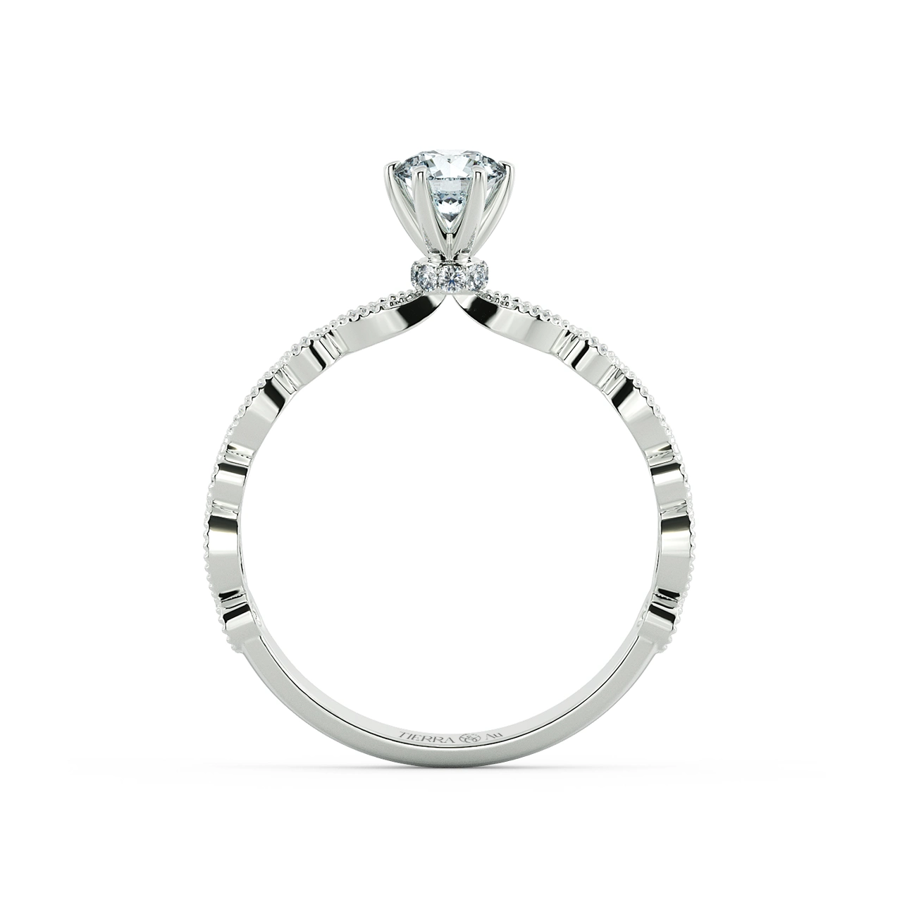 Solitaire Engagement Ring with Eternity Band NCH1802 5